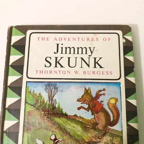 Vtg  The Adventures of Jimmy Skunk Thornton Burgess Bedtime Story Book - Picture 2 of 16